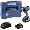 Bosch Professional 06019D8202 Avvitatore a Massa Battente a Batteria GDS 18 V-300, Coppia di Serraggio: Fino a 300 NM, in Valigietta, 18 V, Blu