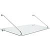 Glaszentrum Hagen Wagner, tettoia di vetro per porta balcone, copertura per porta d'ingresso, vetro VSG consupporto in acciaio inox