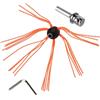 Besttoolifes Kit di pulizia per camini con testina flessibile e adattatore per mandrino, compatibile con la maggior parte dei trapani, per una facile manutenzione della canna fumaria fai da te
