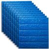 BANGHA Pannelli Murali,Pannelli 3d Per Parete 25 adesivi murali 3D Uso apto para carta da parati autoadesivi pannelli decorazioni para la casa soggiorno camera letto decorazione bagno cucina adesivo(Blue)