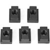 GLOGLOW 5 Pcs Dadi per cave a T, Dadi aT per finitura in ossido nero filettati con filettatura M8 / 10 Inseribili nelle cave a T nelle tabelle delle macchine utensili(M10)