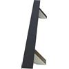 Oppali Nero-Spazzolato Acciaio Inossidabile 304 Materiale di alta qualità Maniglia per Porta Entrata | Inclinato di un angolo di 45° | Rettangolo T-Bar | 80cm Lunghezza totale
