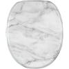 Sanilo Sedile WC con chiusura ammortizzata, grande scelta di belli marmo copriwater da legno robusto e di alta qualità (Marmo)