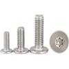 SHNBYERH 5-50 pezzi CM Torx Vite a testa sottile M2 M2.5 M3 M4 M5 M6 M8 304 Acciaio inossidabile Nero Ultra sottile Super bassa Vite a testa piatta wafer A2(304 stainless,M3x8 50pcs)