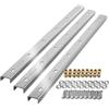 SOTECH Modanature di colmo 3 pezzi a U in vero acciaio inox 90 x 4 x 2 cm per piani tavolo/incl. viti di fissaggio e bussole di avvitamento Profilo di rinforzo