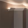 create luxury GRAND DECOR Cornici velette per led a soffitto e parete (lunghezza 2 metri - KH905), per illuminazione indiretta con le strisce led | decorative, prefabbricate in duropolimero