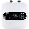 Biggittig Scaldabagno elettrico da 1500 W, con spia di controllo, mini scaldabagno istantaneo da cucina, temperatura regolabile, per cucina, balcone, bagno