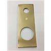 SECUREMME PLACCA QUADRA BOCCHETTA ROSETTA PER PORTA PORTONE BLINDATO, PIASTRINA PER CILINDRO EUROPEO + MANIGLIA,OTTONE LUCIDO 170X62 COMPLETA DI VITI DI FISSAGGIO SECUREMME