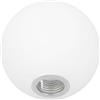 LALAFINA Paralume Vetro Smerigliato 10 Cm Globo Rotondo Lampadario Ricambio Paralume Interno G9 Decorazione Casa Soggiorno Camera Da Letto