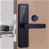 STRAFBRG Maniglia per porta intelligente Serratura biometrica for impronte digitali K7 Pro Black Smart Lock App Tuya Password di sblocco remoto Serratura senza chiave Serratura elettronica Serrature intelligen