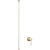 BiaoTeng Rubinetto per Lavabo Incasso Muro Rubinetto Soffitto Monocomando Caldo e Freddo Ottone Miscelatore da Incasso Lavabo Bagno Oro Spazzolato