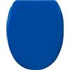 Sanilo Sedile WC con chiusura ammortizzata, montaggio facile, copriwater con cerniere robuste Blu