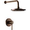 Wanym Sistema Doccia Incasso, Ottone Miscelatore Vintage per Doccia, Con Miscelatore Rubinetto Bagno Doccia Muro, Cartuccia Ceramica Facile Installazione, Rubinetto Doccia per Bagno e Vasca