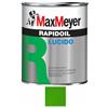 Max Meyer Rapidoil, Smalto Lucido Universale per Ferro e Legno, Resistente agli Agenti Atmosferici, Buon Potere Coprente, Multisupporto, 13-16 mq/l (Verde Giall. RAL 6018, 0,375 Litri)