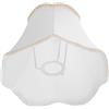 KOMBIUDA Paralume Bianco Foro E27 da 4,2cm, Paralume a Campana per Lampada da Tavolo Versatile Design Europeo Elegante per Illuminazione Soffusa in Vari Ambienti