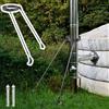 Oracra Supporto per Canna Fumaria Aste di Supporto per Tubi del Camino Isolati In Acciaio Inox, Supporto per Tubo del Fornello da Campeggio, Supporto per Fissaggio Tubo per Tetto Spiovente(150mm (6) Dia)