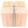 zcru004 9x9cm In vero Legno Rialzo per Mobili Alzata per mobiliper Letti, per Mobili, per Tavolo, Gambe Mobili per Letto Aumentare l'altezza del Mobile,Ascensore per Mobili,Set 4 Pezzi (20cm)
