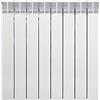 Fondital V710AM04408 Radiatore in alluminio pressofuso Exclusivo D3, Interasse 600 mm, 8 elementi, bianco