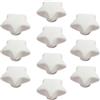 generic Pomelli in ceramica per cassetti e armadietti per bambini, 10 pomelli a forma di stella per ante di armadietti da cucina, cassettiera camera da letto, armadio da bagno (bianco)