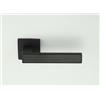 Generico Maniglia SPIGOLA Mariva per Porte Interne quadrata, NERO OPACO, Quadrello 8mm, Stile Moderno, Reversibile