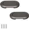 FEEIMOL 2 pezzi Maniglie Invisibile Maniglie per Mobile Nascosta Maniglia Maniglie per Cassetti Cucina Maniglie per Armadietti Maniglie per Porta 64 mm