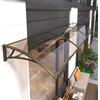 kufu01 Pensilina Tettoia per Porta Balcone Esterno,Parapioggia Tettoia Tenda da Veranda per Esternotettoia Modulabile,Tendalino per Finestra,Resistente ai Raggi Uv al 99% (60x200cm/24x79)