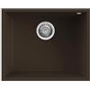 Generico Elleci Lavello Incasso Quadra 105 Sottotop 1 Vasca 54×44 Espresso Marrone Granitek LGQ10578BSO