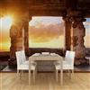 Honony Carta da parati con foto d'arte personalizzata Tramonto Arco di pietra Decorazione da parete Poster da regalo Art Wall Stickers murali Wall Stickers-430 * 300cm