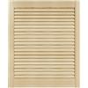 DecoMeister Porte a Lamelle in Legno 594x720 mm Confezione da 1 - Porta Lamella Pino Massiccio - Anta per Armadio a Persiana Aperta - Frontali Mobili e Antine per Guardaroba - Legno Naturale Grezzo