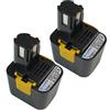 Trade-Shop 2 X Trade Shop Premium NiMH batteria, 7,2 V3300 mAh24 WH, sostituisce Panasonic EZ6660 EZ6662 EY9065 EY9066 EY9066B ey9166 ey9168 ey9168b EZ 6660 EZ 6662 Ey 9065 Ey9066b Ey 9066 Ey 9166 Ey
