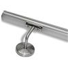 INOXLM lavorazioni inox Corrimano per scale in acciaio inox con led bianco naturale multicolor predisposizione led (150 cm, Corrimano con predisposizione per LED)