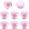 MOROBOR Mini manopole in acrilico, 8 pezzi, a forma di diamante, autoadesive, istantanee, senza foratura, manopole decorative per armadi, scatole regalo e altri piccoli mobili, rosa