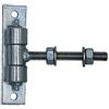 UHRIG Cerniera per porta regolabile lungo M12 M16 M18 M20 Angel kmpl. zincata per porta da giardino e cancello del cortile (porta M12 con nipplo lubrificante), Argento