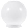 Cabilock Paralume Sfera in Acrilico Bianco Latte, Lampada Esterno Rotonda, Facile da Installare, Crea Atmosfera Calda per Patio e Cortile