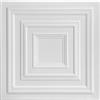 Eurodeco (100 pezzi) Pannelli in morbido polistirene, per soffitto e per pareti, 50x50 cm, decorazioni, soffitti - rivestimento, Polistirolo puro XPS spessore 3mm