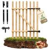 Floranica Cancello da giardino in legno di nocciolo per recinzione a paletti Altezza 60 cm x 100 cm 1 anta - pronto al montaggio incl. cerniere