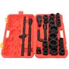 Shiyinge Set di 26 chiavi a bussola da 3/4, 21 - 65 mm, per camion, cassetta a cricchetto, per auto, professionale, portatile, set di chiavi a bussola