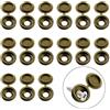 INCREWAY Cappucci Coprivite, 100 Pezzi Cappucci per Viti in Plastica Rondella Pieghevole Coperchi Ribaltabili a Cerniera Coperchio Decorativo per Viti con Scatola Organizer (Bronzo)
