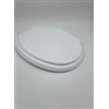 KELEN Sedile WC Universale, Coperchio Ovale in Plastica, Bianco