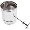 ALLINOX Manicotto Con Valvola Modulo Regolabile Canna Fumaria Acciaio INOX AISI 304 Raccordo Stufa (DIAMETRO 130)