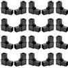 Bestyash Connettore Per Tubi Quadrati 2 Vie Giunto Angolare 90° Set 20 Pezzi Adattatore Per Binario Tubolare E Guardrail Resistente Uv E Intemperie Per Supporti Condizionatori E Fai Da Te