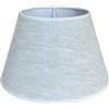 Generico LUCECLASS | cappello paralume paraluce per lampada tondo nuovo in tessuto LINO 100% stoffa fatto a mano Made in Italy cucito a mano (DIAM.25 CM ATTACCO E27)