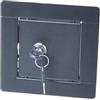 Aqbau® Sportello di ispezione per costruzione a secco 40x40 cm Nero, porta di ispezione con serratura, porta di revisione, sportello di manutenzione, sportello di ispezione per costruzione a secco in