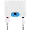 SYNCMH Scaldabagno Istantaneo 5.5KW 220V Scalda Acqua Elettrico Basso Consumo con Controllo a Touch LED, Protezione IPX4 e Anti-Surriscaldamento, Mini Scaldabagno Per Cucina Bagno Doccia
