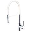 AQUAE T190189 Rubinetto lavello Cucina Zac - Miscelatore a Bocca Alta Estraibile - Bianco