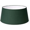 Generico 50 cm Paralume Tessuto di Cotone con PVC Bianco, Prodotto Artigianale, per Lampada da Tavolo, Piantana (Verde Scuro)