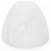 ORION LIGHTSTYLE Paralume in vetro di ricambio per attacco E14, diametro del foro: 30 mm, forma conica, finitura fumé, bianco alabastro