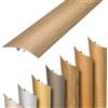 Dalsys profilo di transizione autoadesivo, da inserire e collegare 93cm x 30mm in alluminio, listello di passaggio pavimento compensazione dislivello effetto rovere chiaro