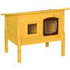 PawHut Cuccia Casetta per Animali Domestici in Legno di Abete, 70x51.5x60cm | in Legno di Abete