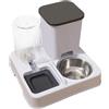 Qfdiwr Set Di Mangiatoia E Abbeveratoio Per Cibo Per Animali Domestici,27x25x21 Cm Distributore Di Cibo E Acqua Per Animali Staccabile,2in1 Unità,Dispenser Automatico Per Cani